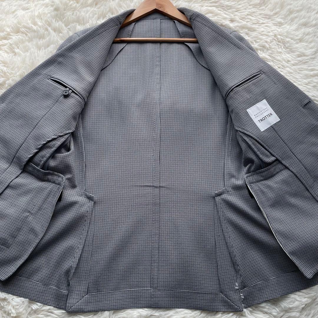 極美品✨マッキントッシュフィロソフィー　トロッター　テーラード　千鳥　ストレッチ