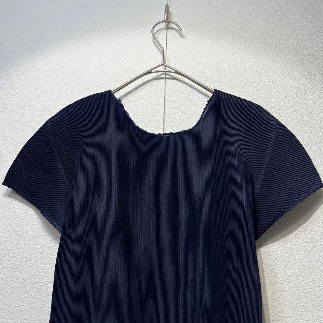 希少 美品 プリーツプリーズ イッセイミヤケ プリーツ デザイン Tシャツ 3