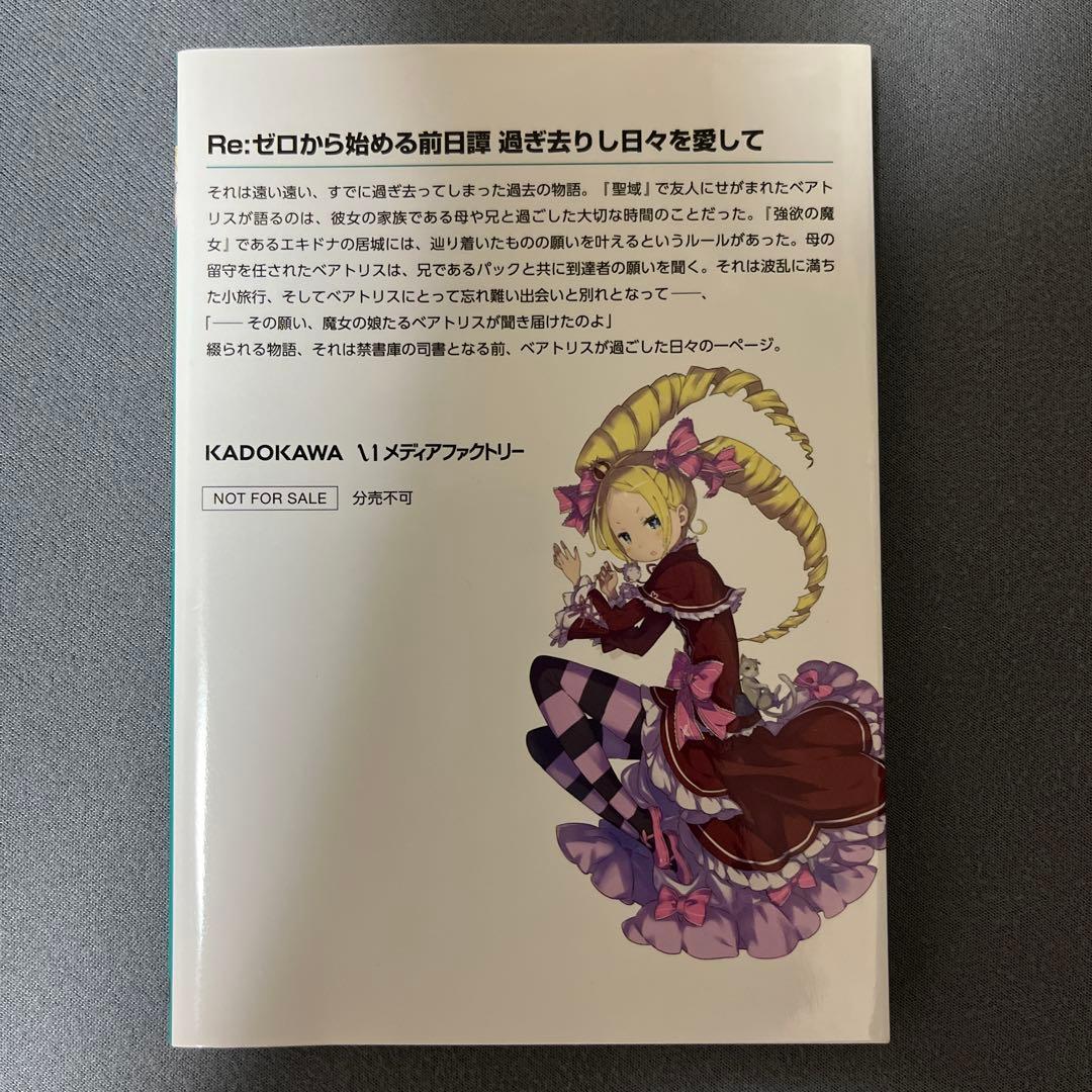 Re:ゼロから始める前日譚 過ぎ去りし日々を愛して リゼロ