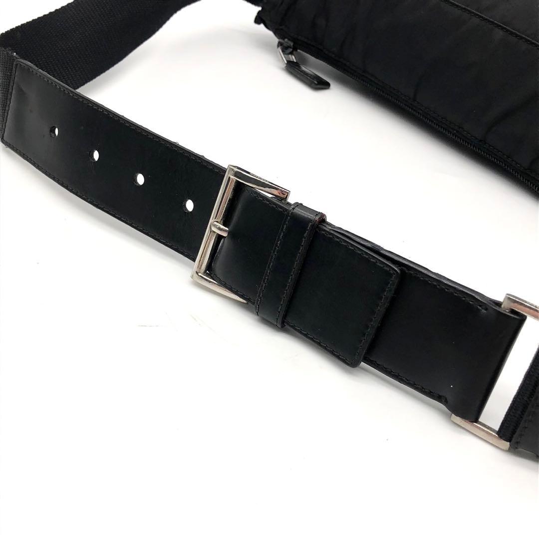 ギャランティ付✨プラダ ウエストバッグ 三角ロゴ ナイロン レザー BM0010