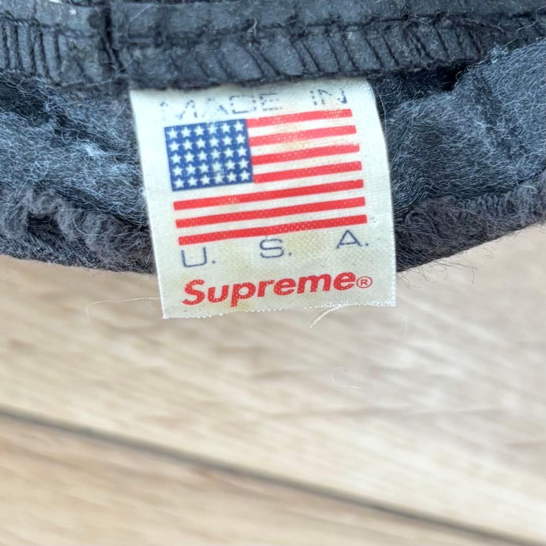 【希少】Supreme S Logo 6-Panel 黒 Cap Sロゴ