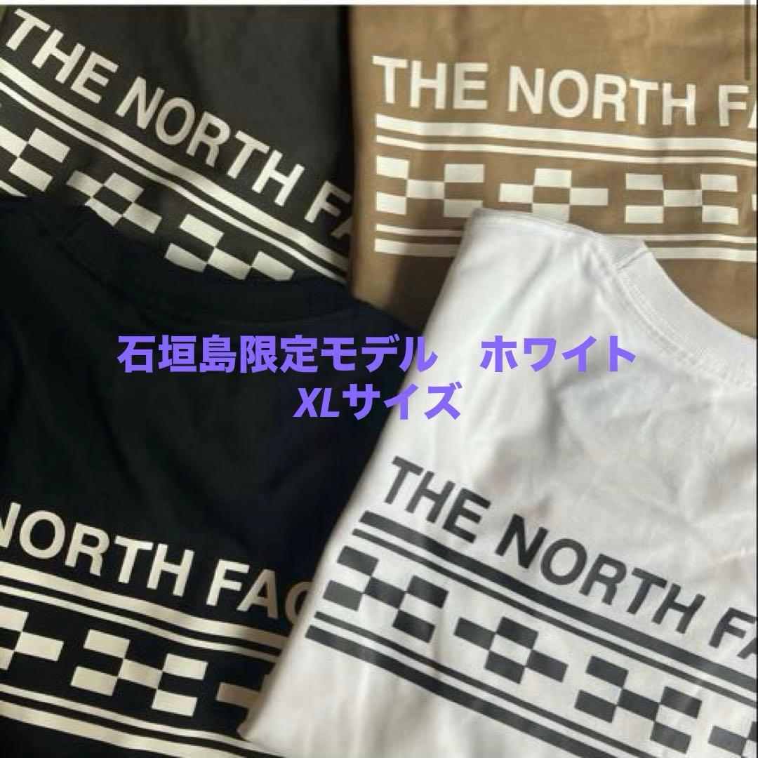 石垣島ノースフェイス　Tシャツ　ミンサー柄　ホワイトXLサイズ