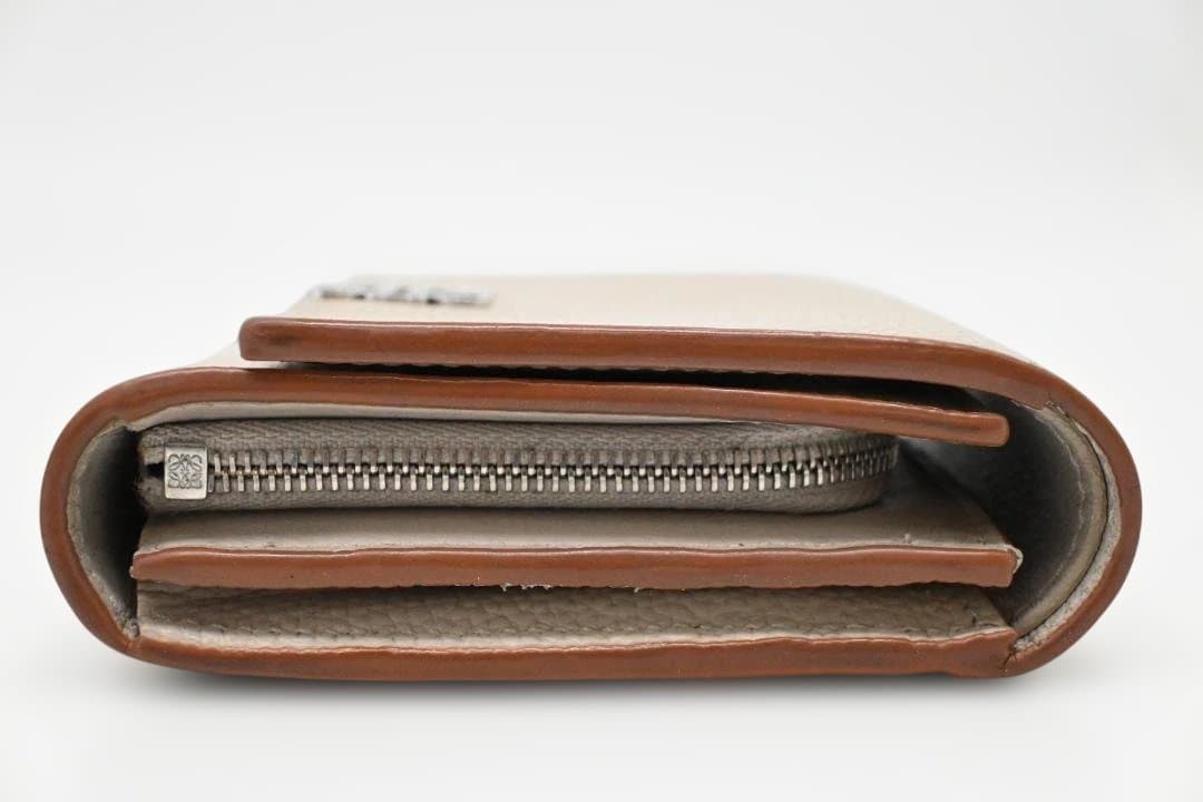 【美品】LOEWE　ロエベ　アナグラム　コンパクトウォレット　二つ折り財布