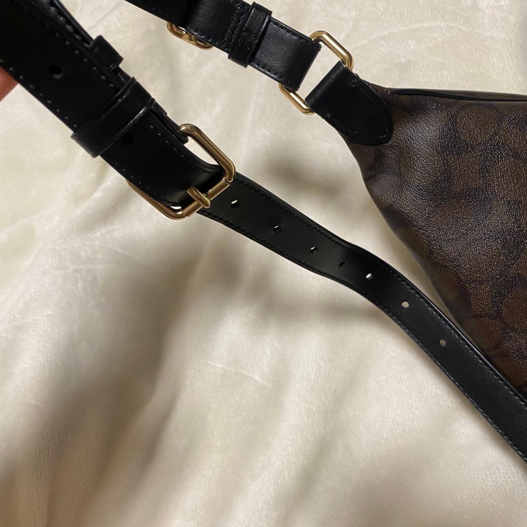 COACH コーチ　ウエスト　バッグ　ブラウン
