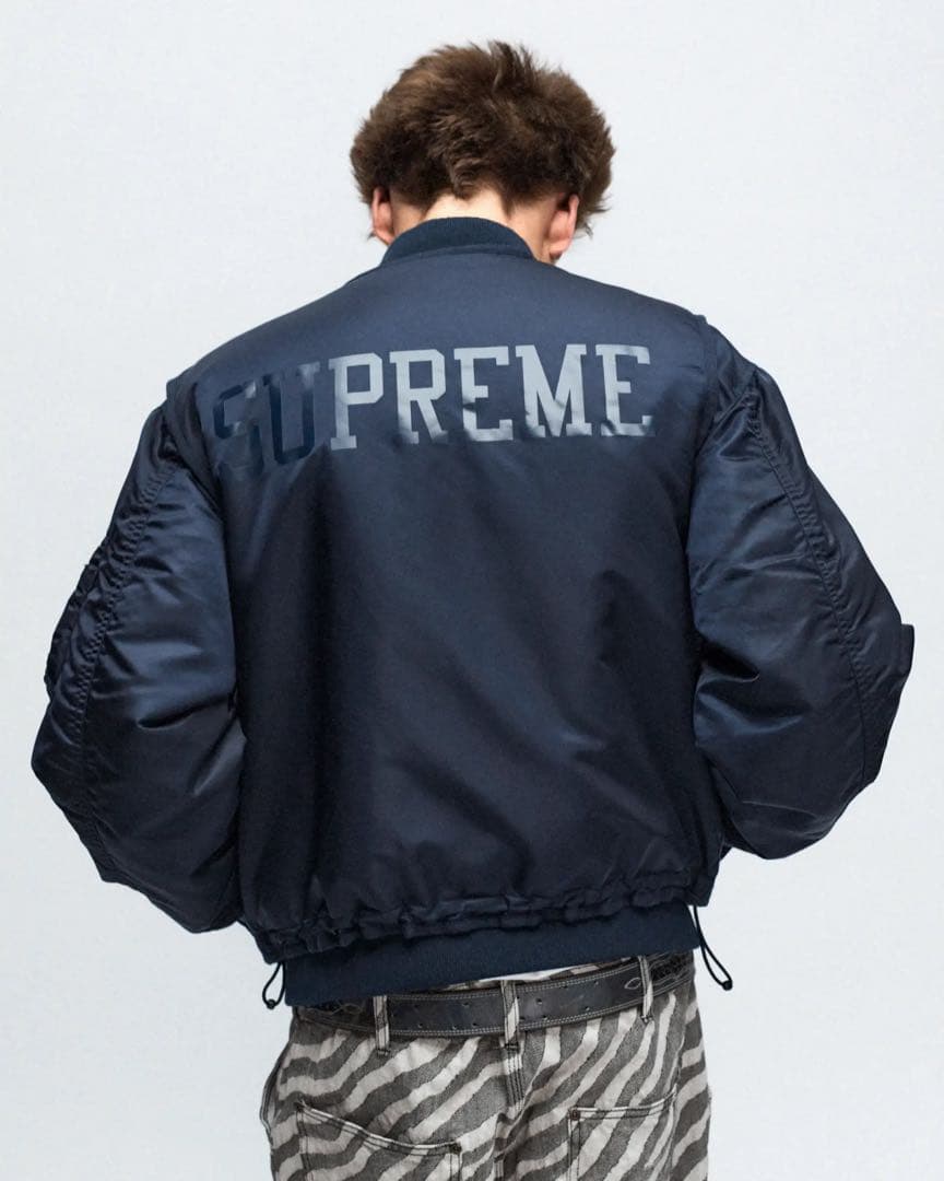 ⭐️一瞬⭐️Supreme 2-in-1 MA-1 + Vest \"NAVY\"