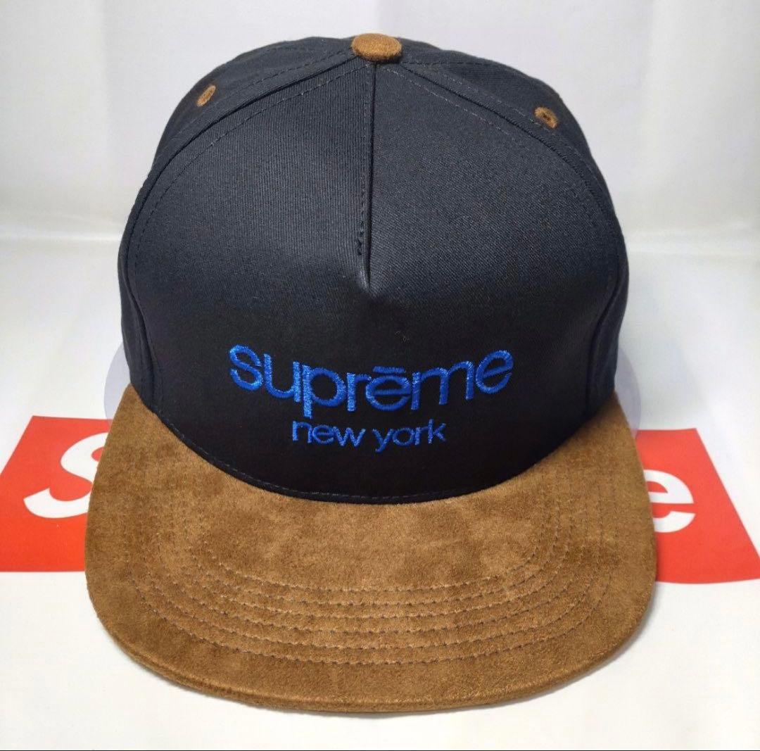 帽子 Supreme Classic Logo Suede Visor Panel