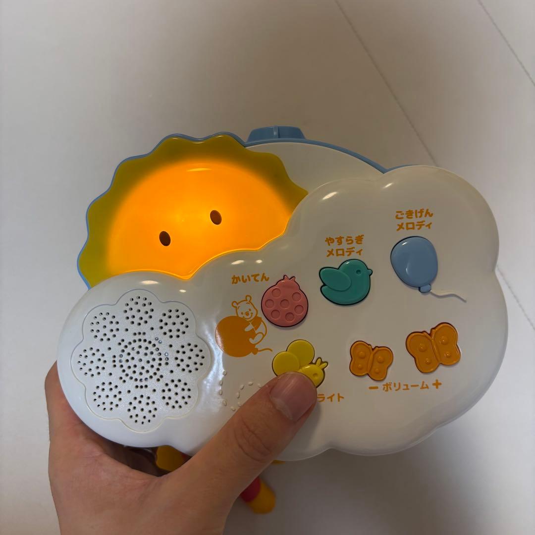 【美品・動作確認済】くまのプーさんえらべる回転6WAYジムにへんしんメリー