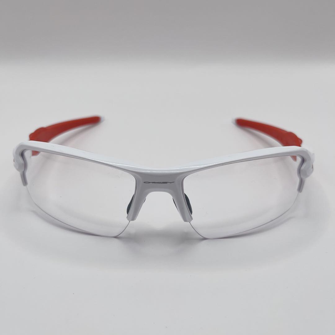 美品✨オークリー Oakley FLAK2.0 アジアンフィット クリア