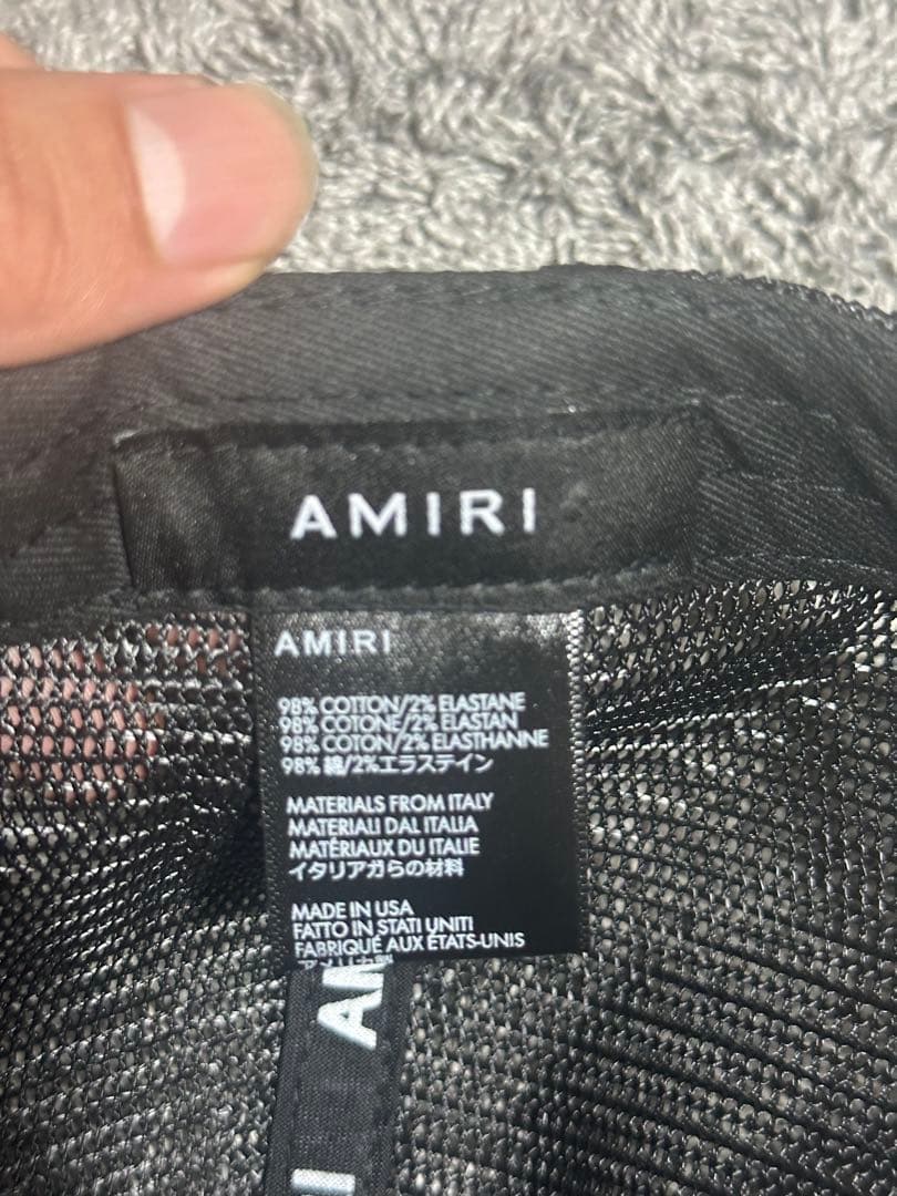 AMIRI 黒 キャップ