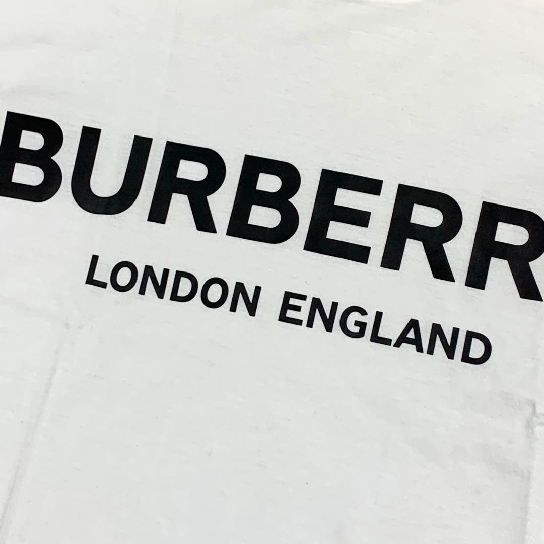 BURBERRY バーバリー　センターロゴTシャツ　Mサイズ　白