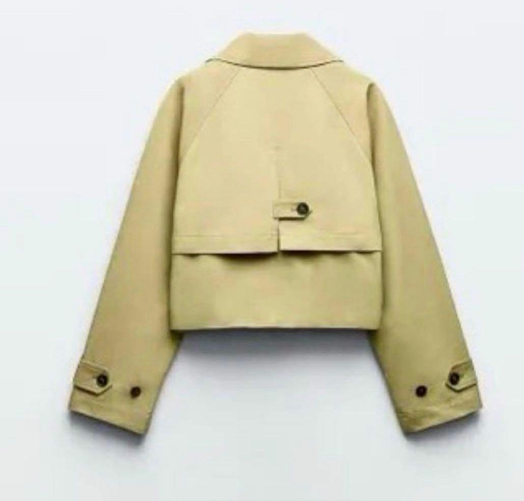 m*.様 【ZARA】ショートトレンチコート ダブルブレストトレンチコート