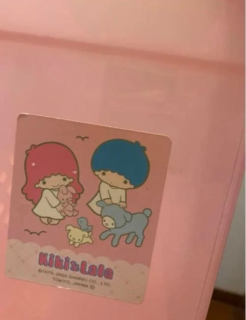 Sanrio Hello Kitty ３段収納ケース　野いちご　フェイス