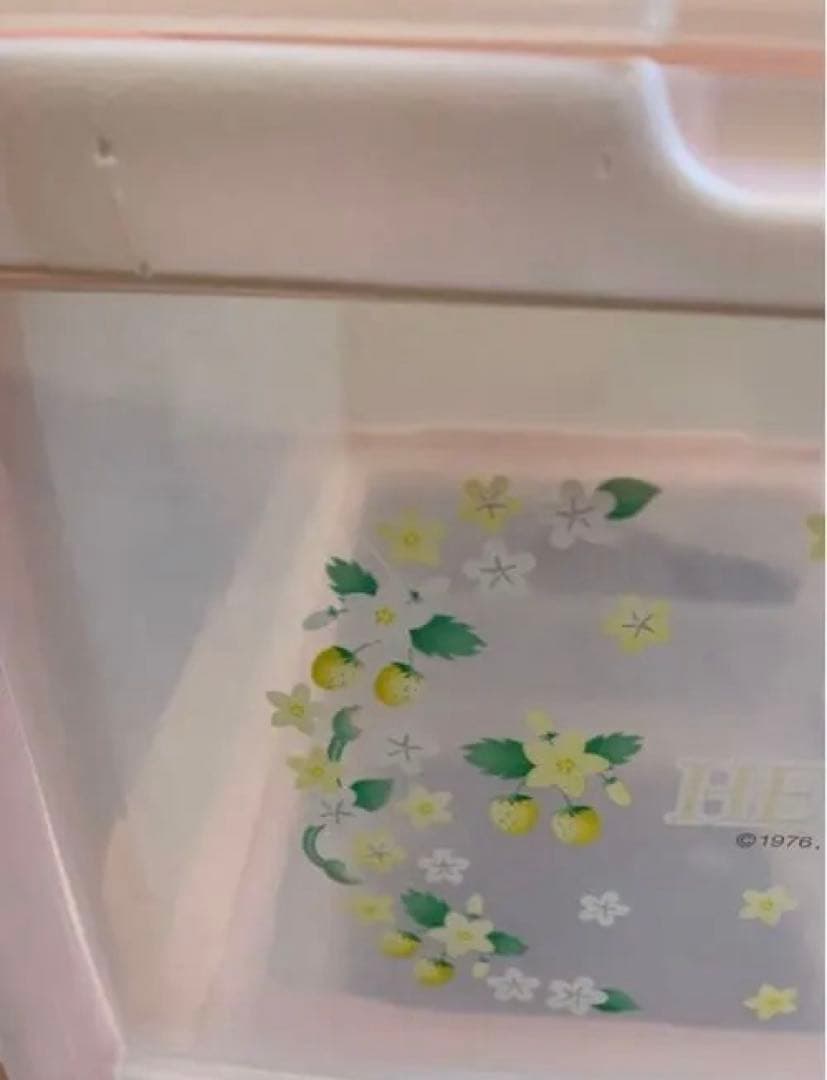Sanrio Hello Kitty ３段収納ケース　野いちご　フェイス