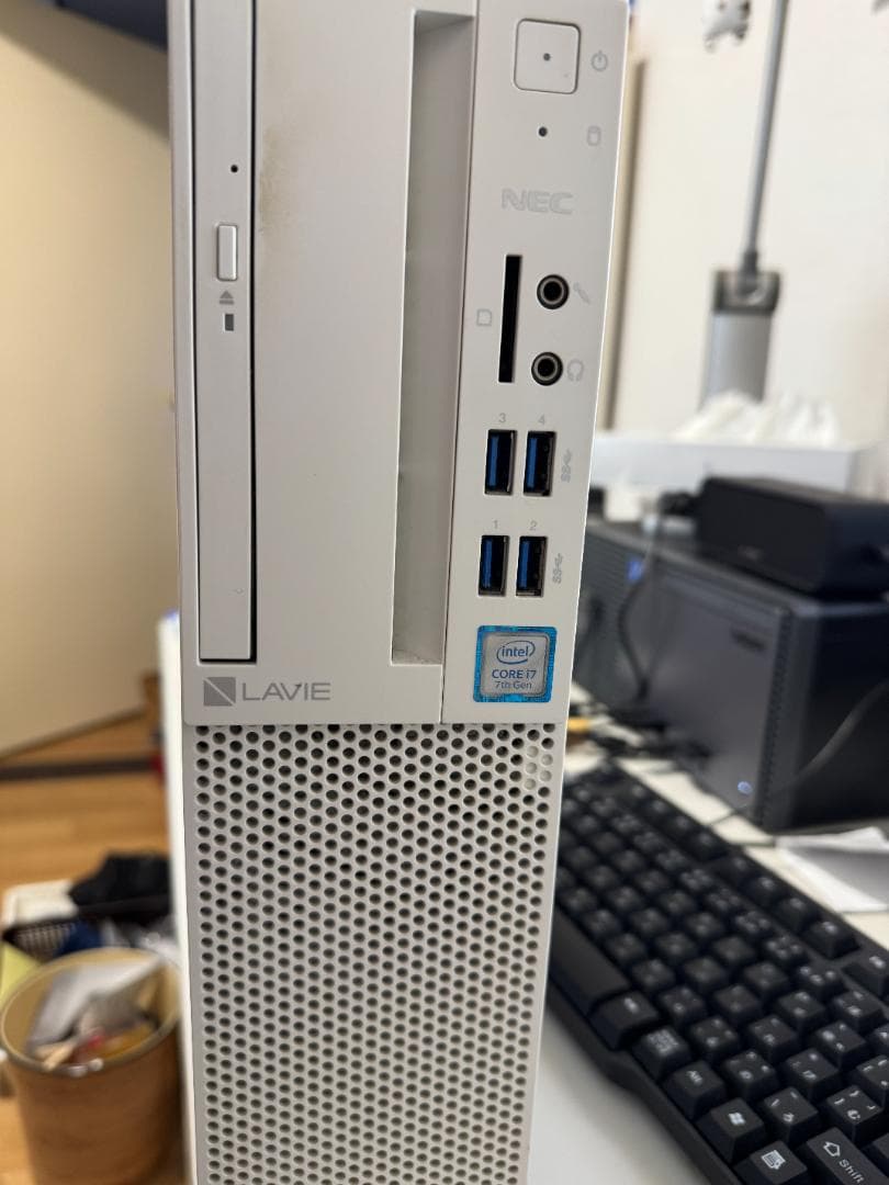 中古パソコン良品　NEC　メモリ32GB　SSD256GB　HDD1TB