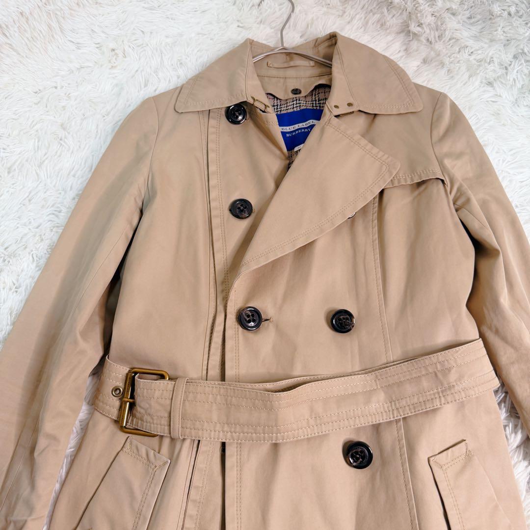 BURBERRY BLUE LABEL ノバチェック ベルト 総裏 トレンチ