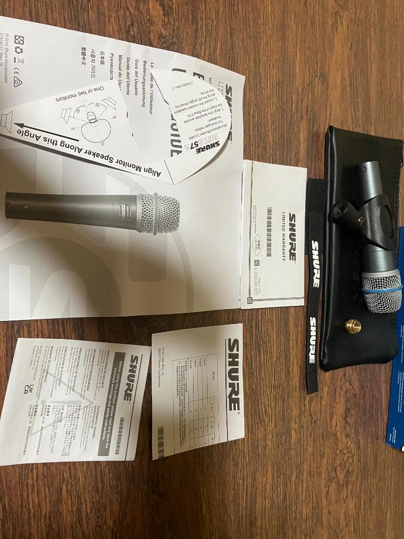 【コンデンサーのようなダイナミック】Shure Beta57A マイク