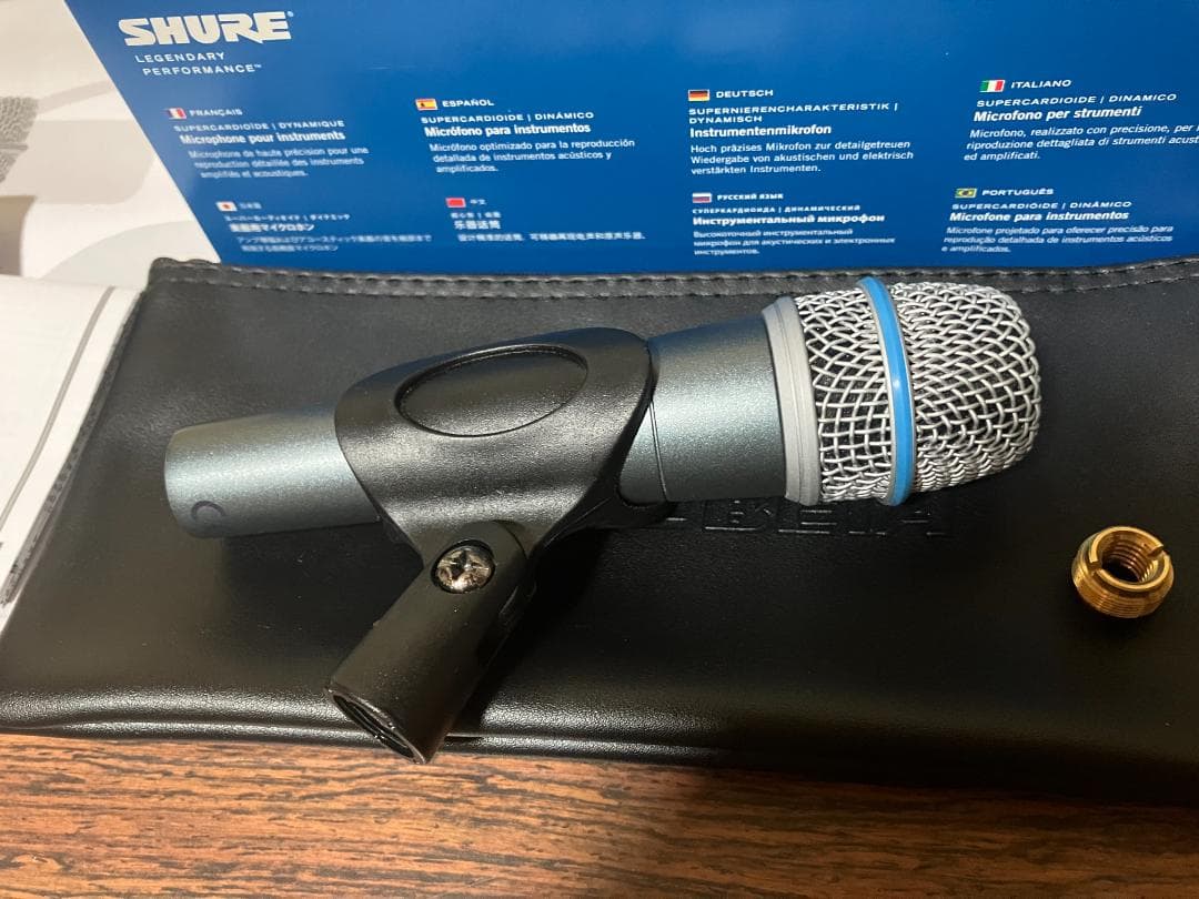 【コンデンサーのようなダイナミック】Shure Beta57A マイク