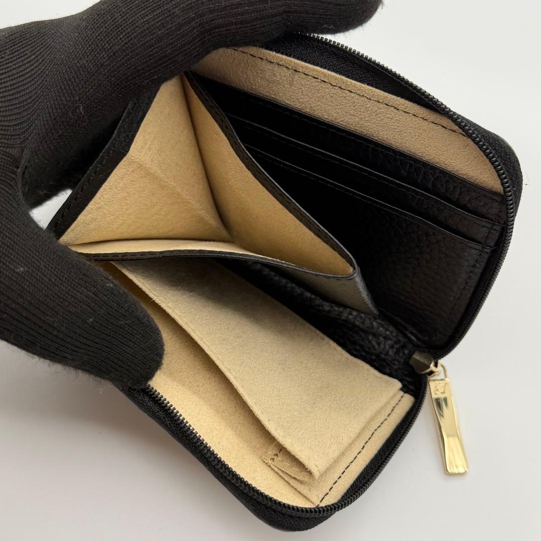 極美品　ATAO アタオ　milimo ミリモ　ケリー　折り財布　レザー　黒