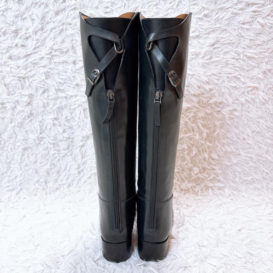 【未使用✨極美品】サルトル SR2865 ジョッキーブーツ ダークネイビー 37