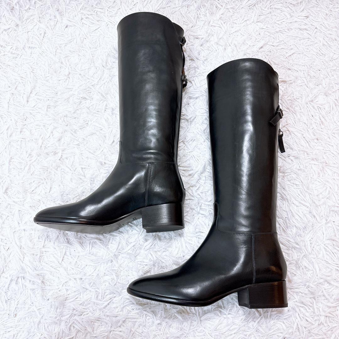 【未使用✨極美品】サルトル SR2865 ジョッキーブーツ ダークネイビー 37