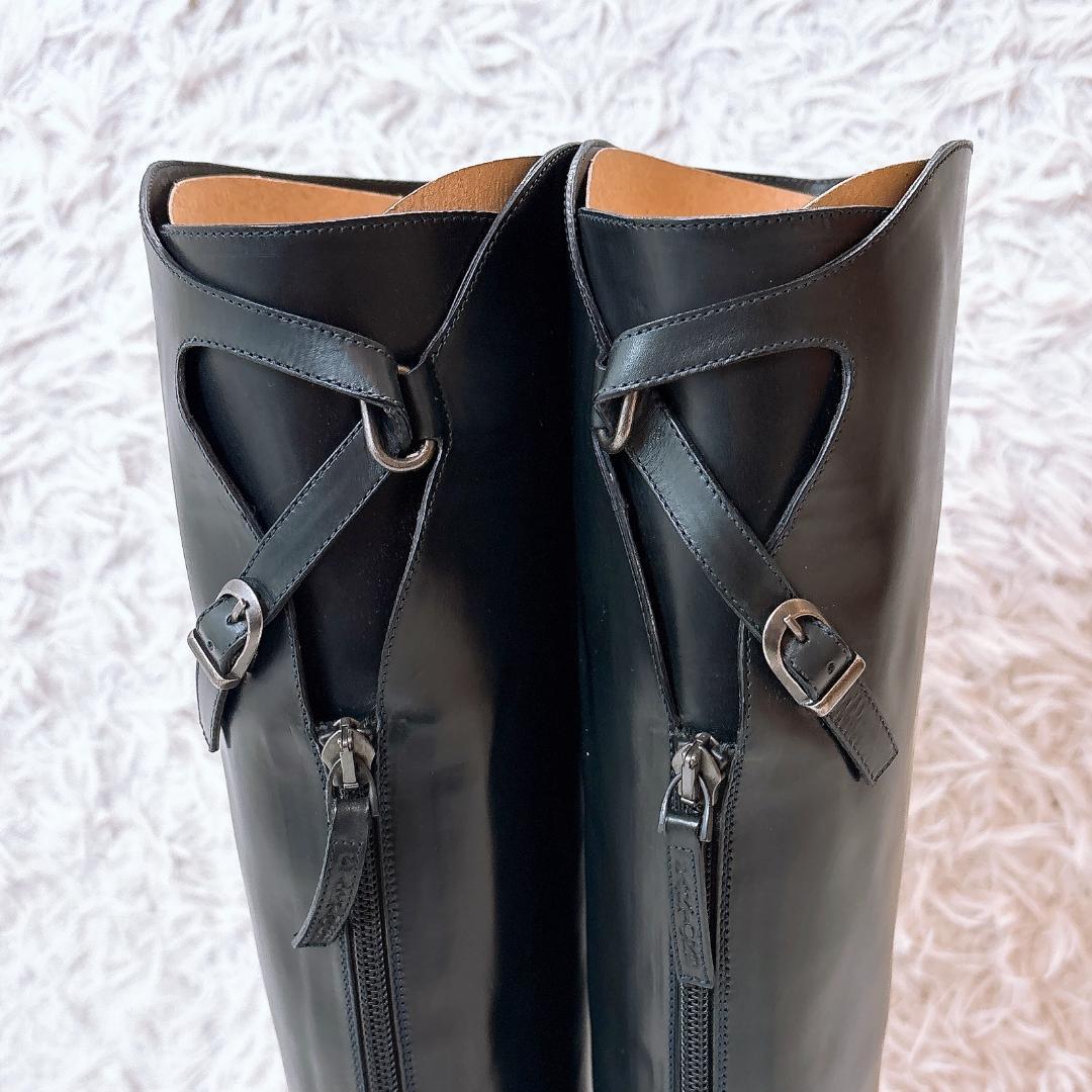 【未使用✨極美品】サルトル SR2865 ジョッキーブーツ ダークネイビー 37