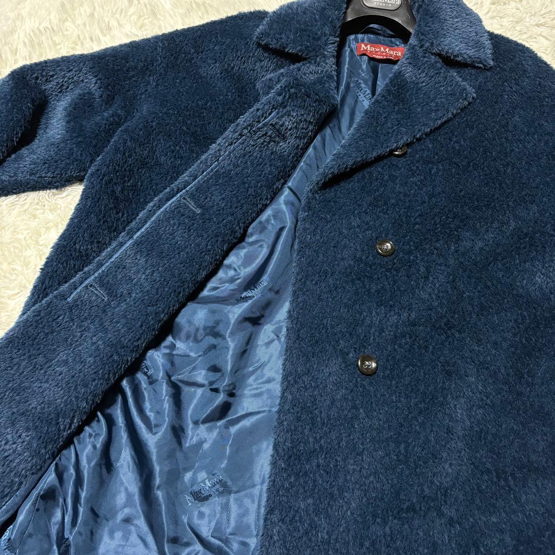 Max Mara Studio テディベア風ファーコート アルパカ 42