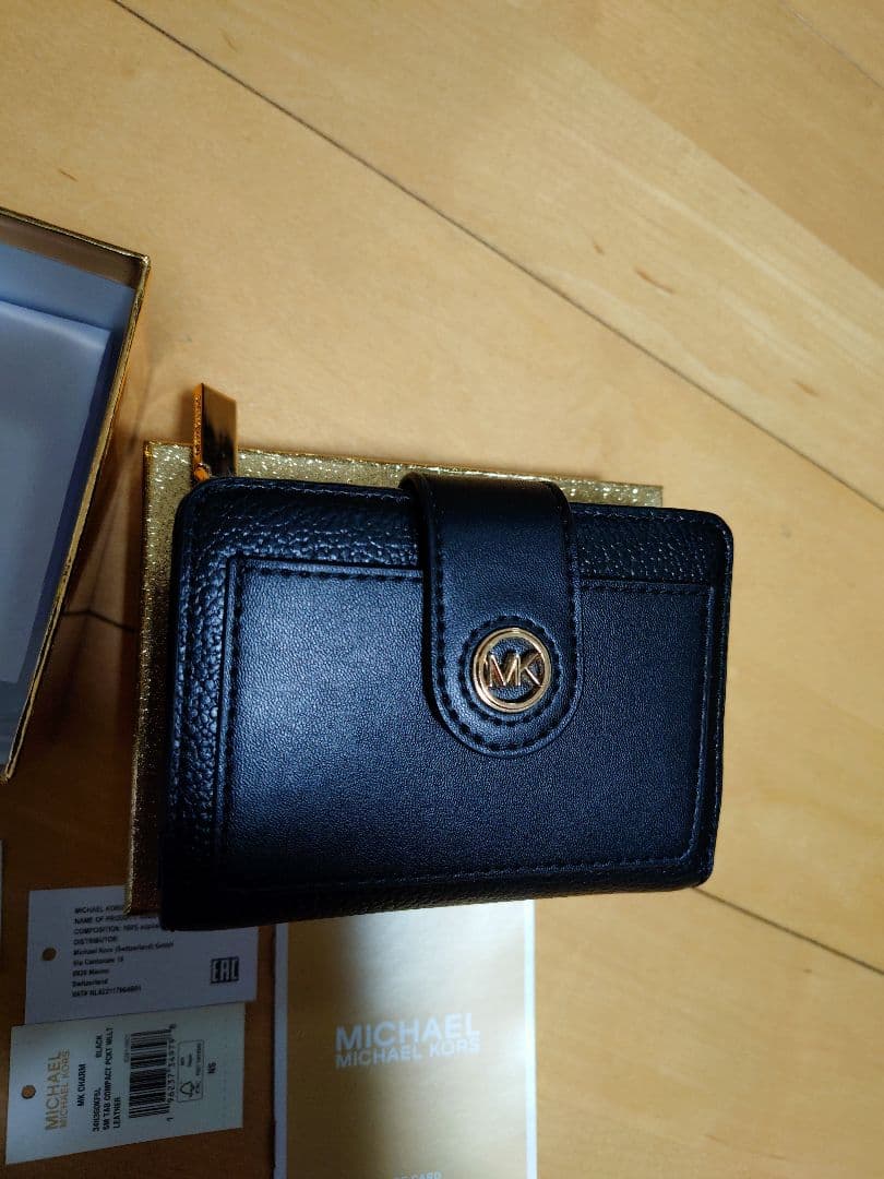 MICHAEL KORS ブラック 二つ折り財布