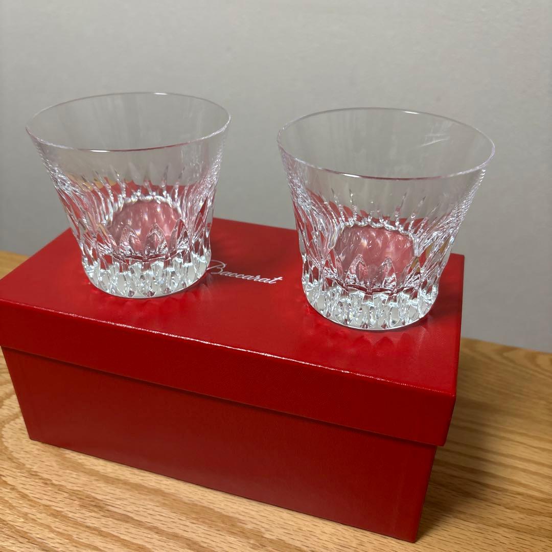【未使用】Baccarat クリスタルグラス 2個セット
