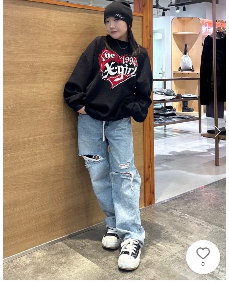 X-girlデニムパンツ