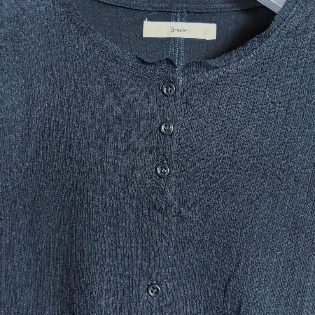 新品未使用anuke Sheer Rib Cardigan ブラック