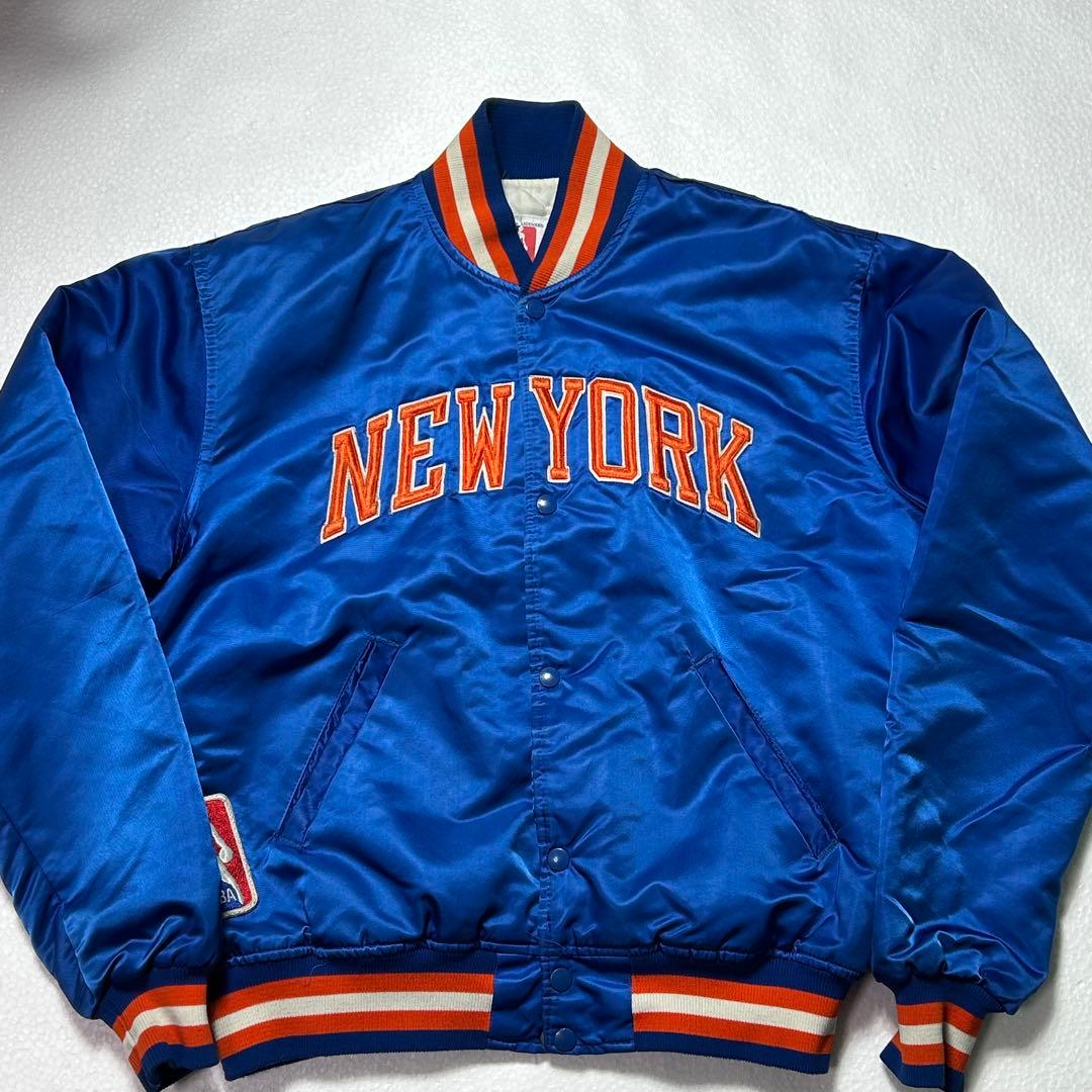 90s STARTER NBA ニューヨーク ニックス サテンジャケット