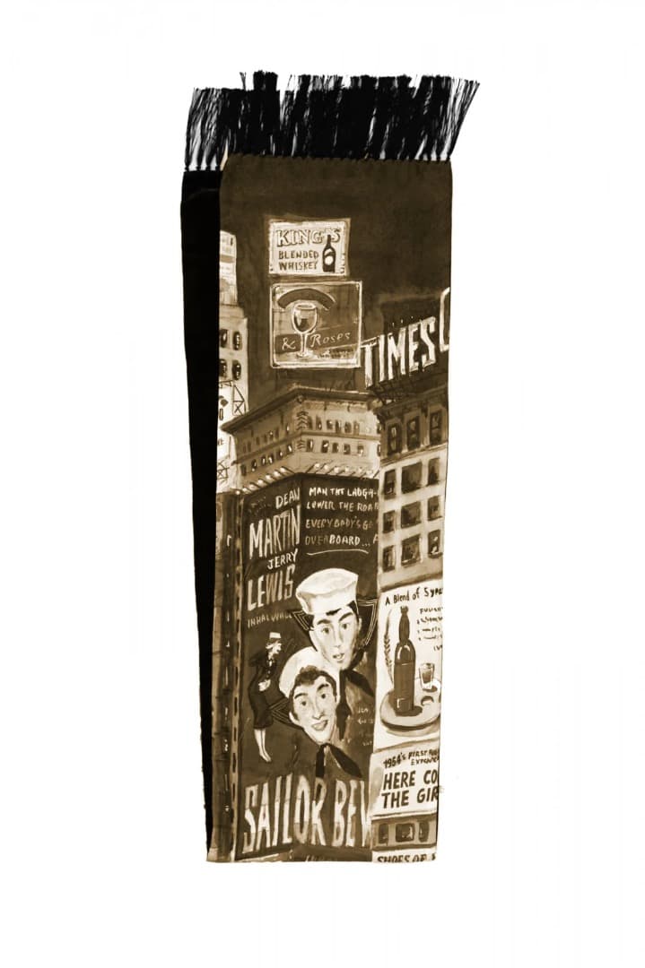 小物 Porter Classic TIMES SQUARE SILK STOLE