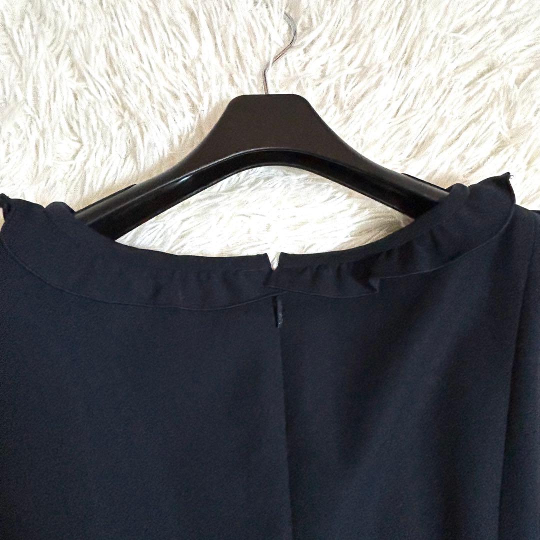 美品✨ルネ フリル装飾 春夏に◎ウォッシャブル ノースリーブ ロングワンピース