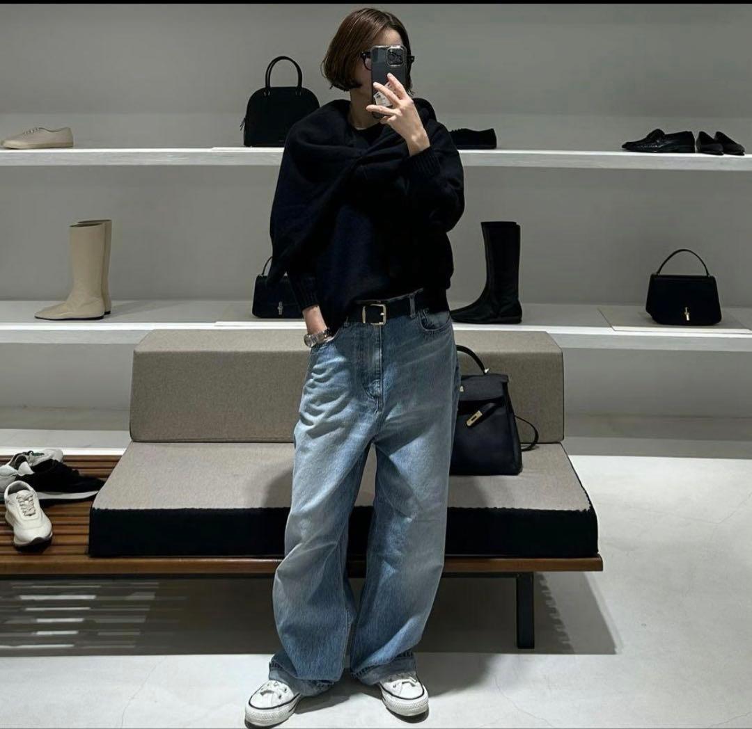 パンツ ok.soon original wide denim blue 2