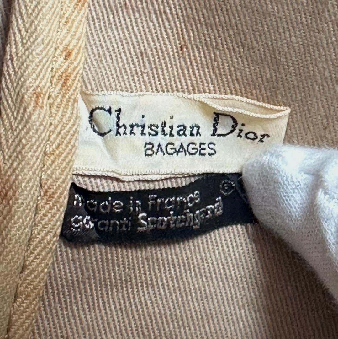 Christian Dior トロッター　総柄　キャンバス　ボストンバッグ