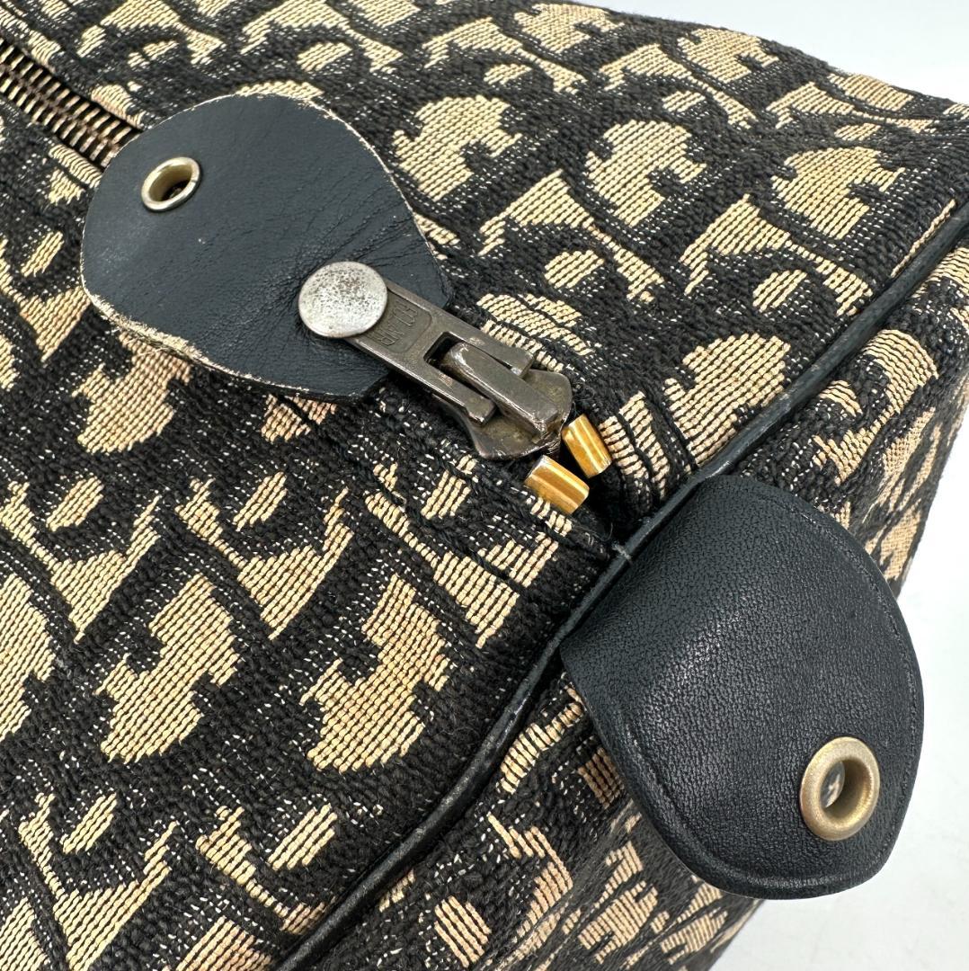 Christian Dior トロッター　総柄　キャンバス　ボストンバッグ