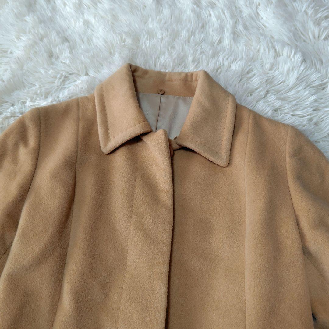 【美品♡美シルエット】アンケート　アンゴラウールベルテッドロングコート　ラッキス