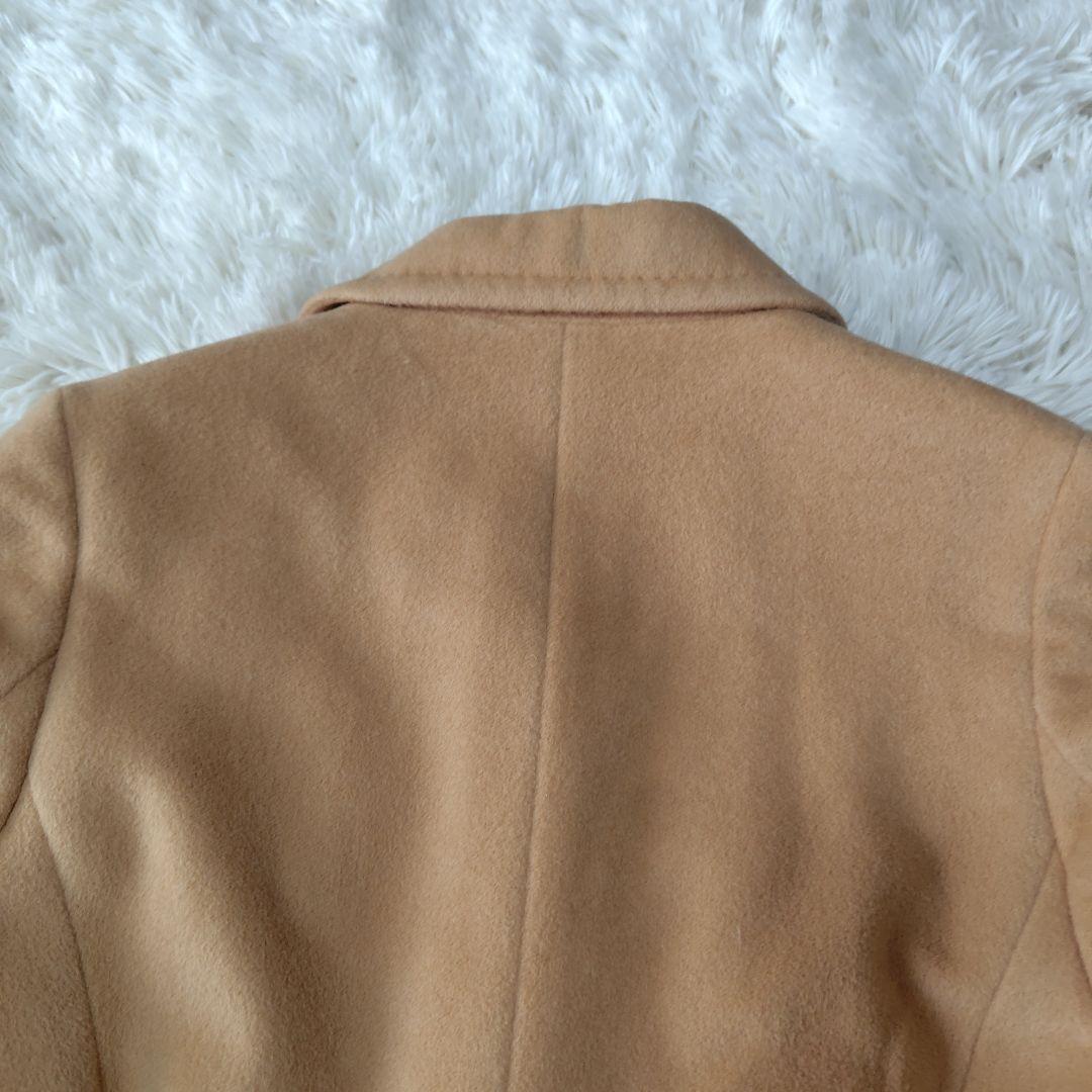 【美品♡美シルエット】アンケート　アンゴラウールベルテッドロングコート　ラッキス