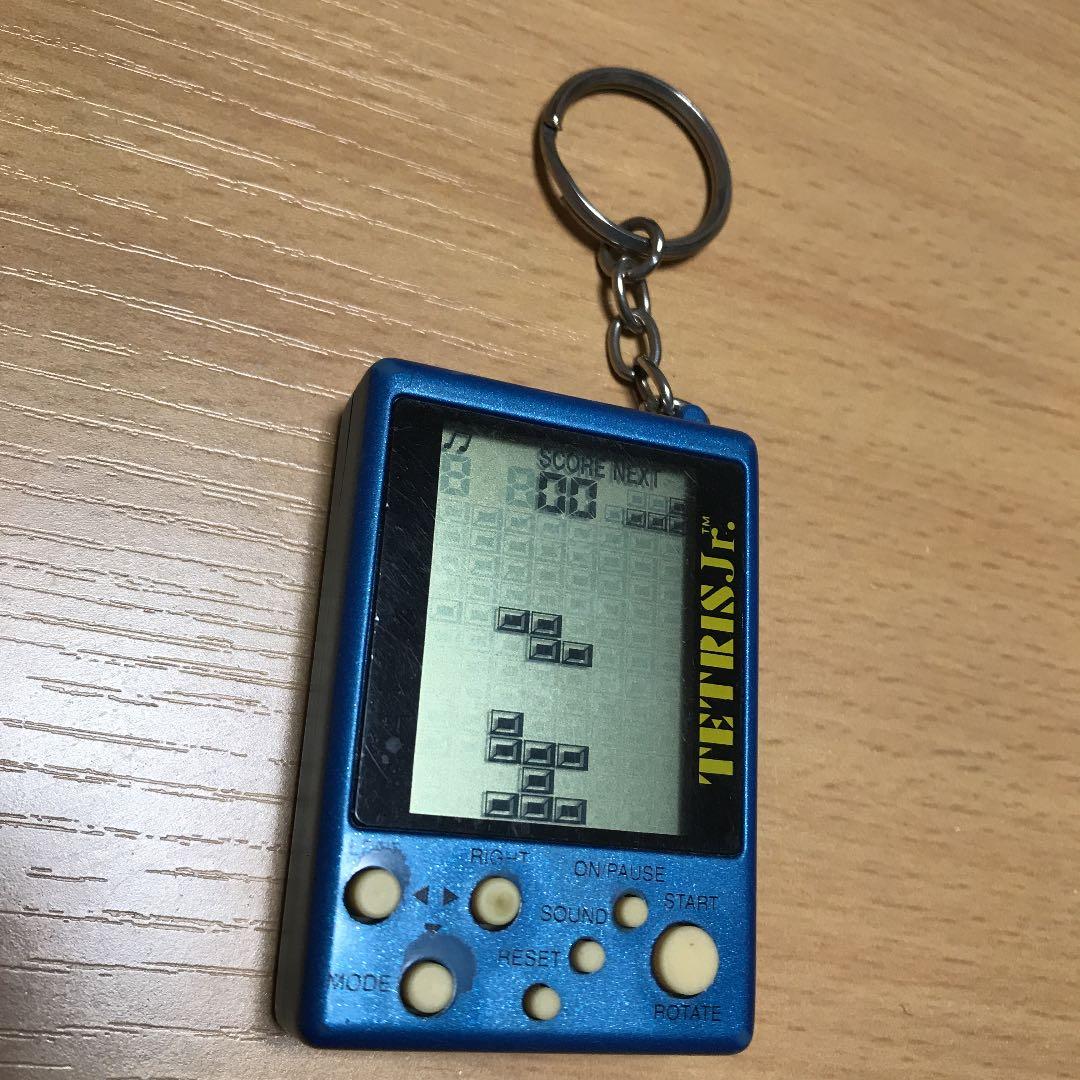 【動作確認済★電池付き】テトリス ジュニア Jr ブループラネット キーホルダー