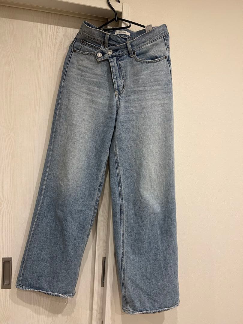 り*ん様 moussy cross wide straight デニム　サイズ1