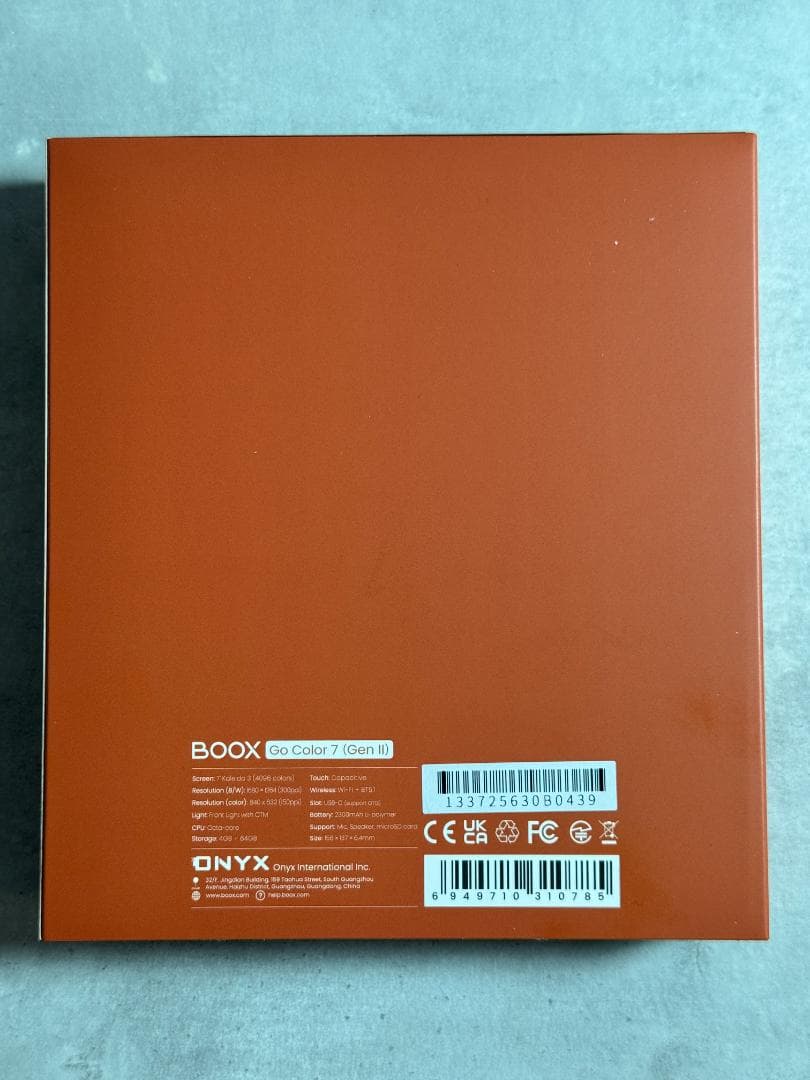 BOOX Go Color 7 (Gen 2) ほぼ未使用