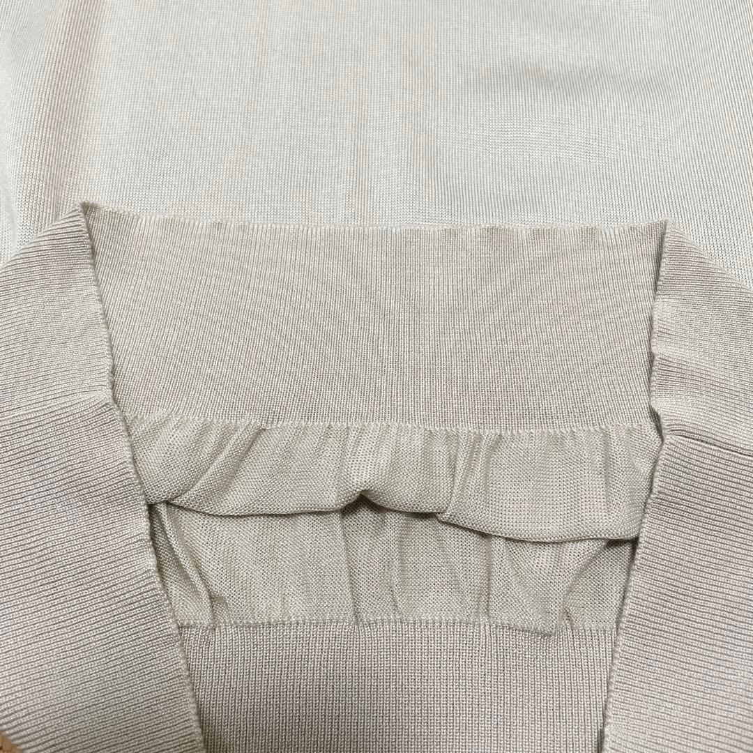 【極美品】SLOANE スローン 18G シルク天竺 クルーネック ベージュ