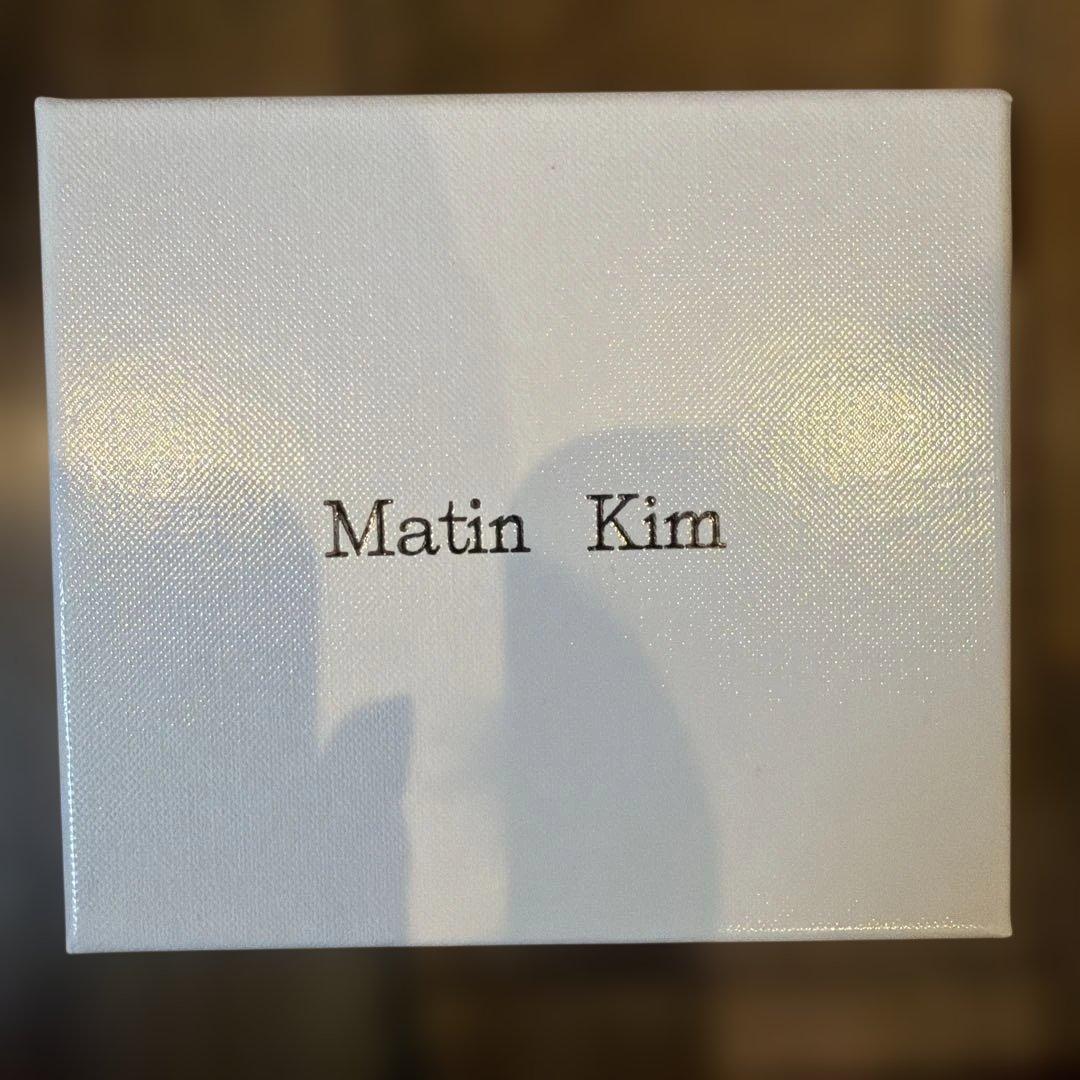 Matin Kim ブラックレザー折り財布