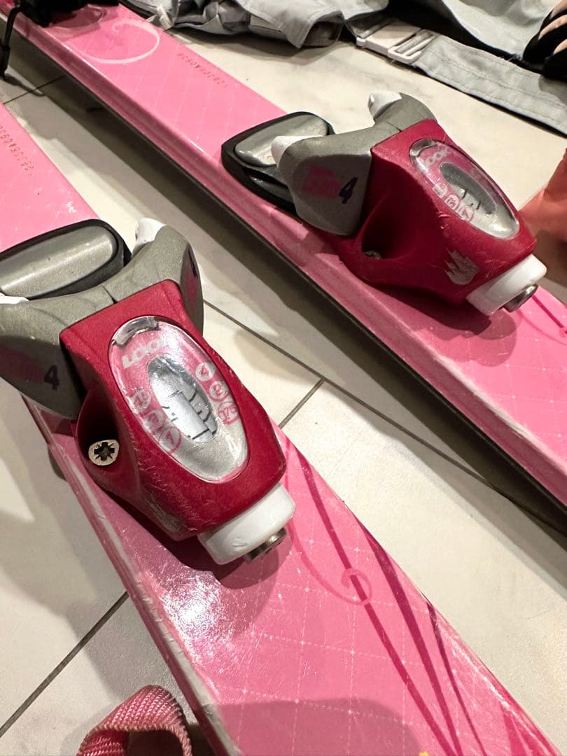 ジュニア用140cm スキー板、ブーツ、6点セット
