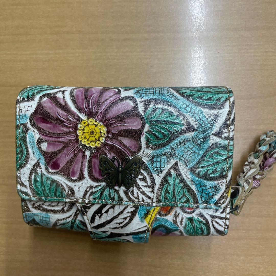 ANNA SUI花柄 二つ折り財布