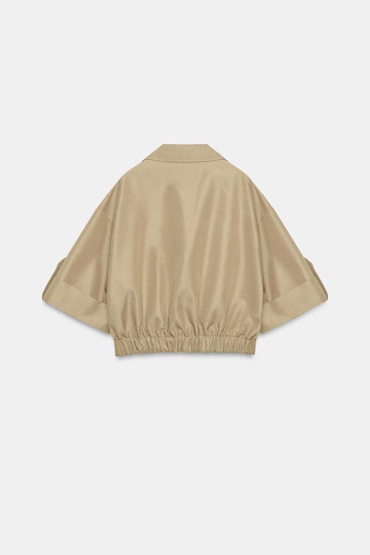 ZARA ショート丈ショートスリーブトレンチSサイズ新品タグ付き