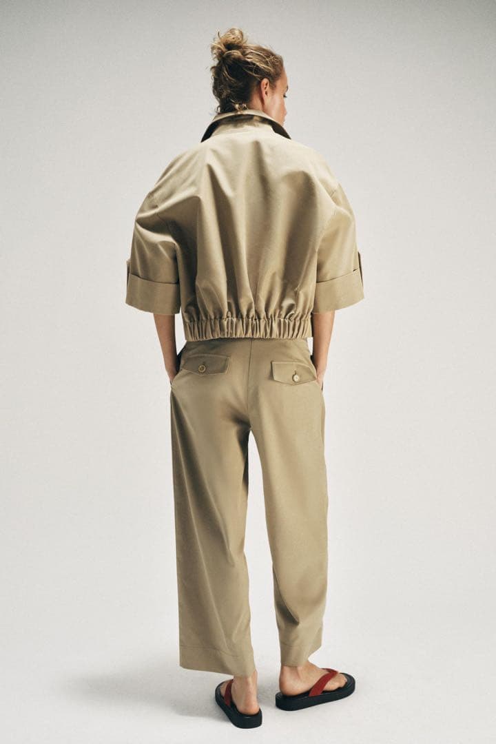 ZARA ショート丈ショートスリーブトレンチSサイズ新品タグ付き