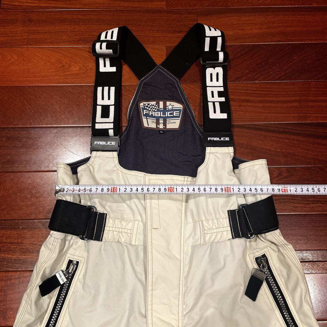 FABLICE スキー スノボ セットアップ レーシング L レトロ 平成 赤黒