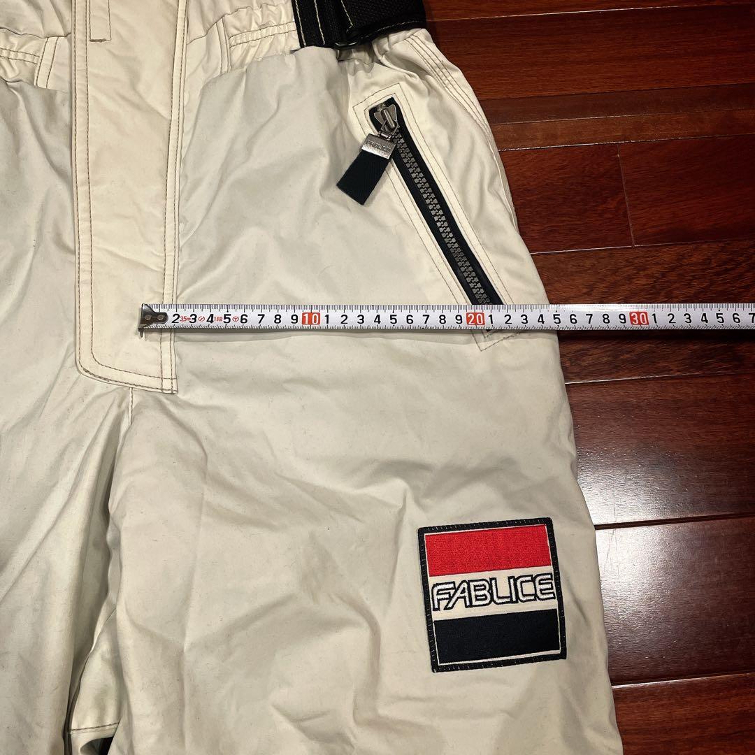 FABLICE スキー スノボ セットアップ レーシング L レトロ 平成 赤黒