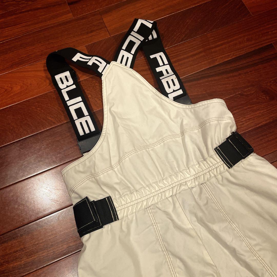 FABLICE スキー スノボ セットアップ レーシング L レトロ 平成 赤黒